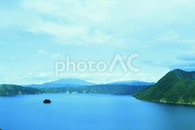 摩周湖（北海道、夏、昼） 摩周湖,北海道,湖の写真素材