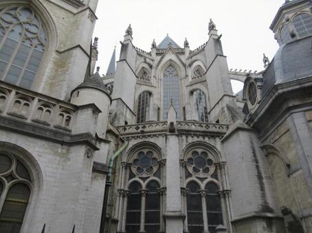 ベルギーの有名なサン・ミッシェル大聖堂 ベルギーの有名なサン・ミッシェル大聖堂 ベルギー,ブリュッセル,サン・ミッシェル大聖堂の写真素材