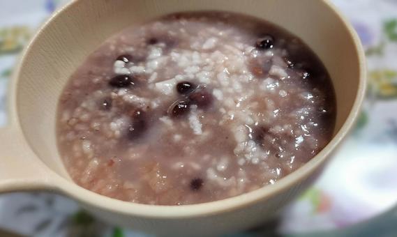 小豆粥 小豆粥 小豆粥,小豆,お粥の写真素材