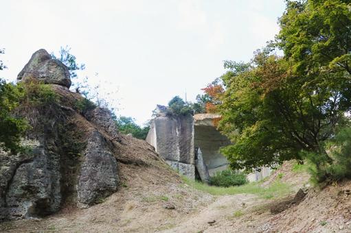 大谷採石場 大谷採石場 採石場,大谷石,栃木県の写真素材