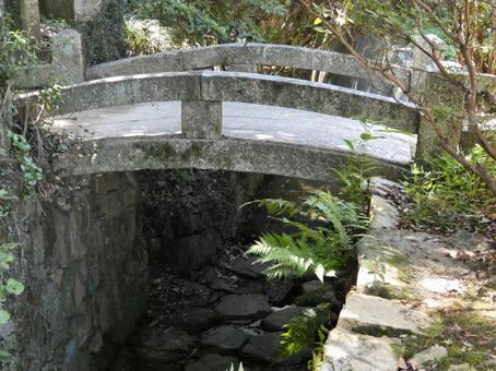 石の小川にかかる橋 石の小川にかかる橋 風景,ウォーキング,和風の写真素材