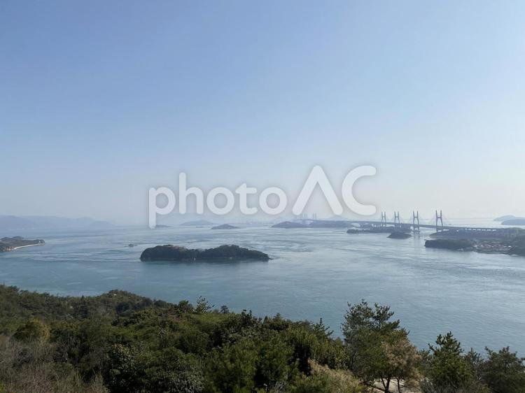 海が見える景色 海,風景,四季の写真素材