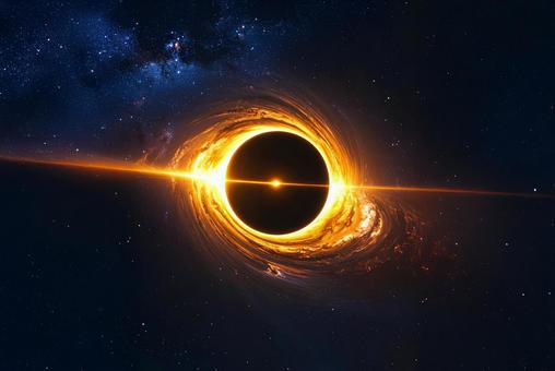 闇に沈む光の輪 宇宙 ブラックホール 闇に沈む光の輪 宇宙 ブラックホールの写真