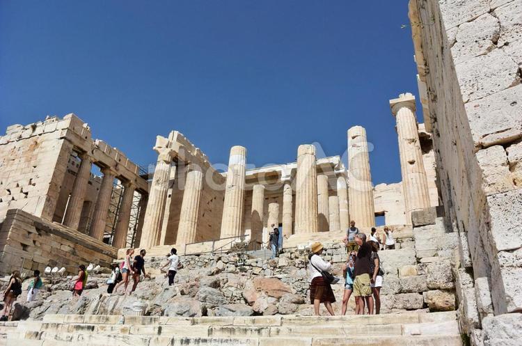 ギリシャの風景 ギリシャ,アテネ,遺跡の写真素材