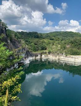 地図に無い湖 地図に無い湖 茨城県,石切山脈,自然の写真素材