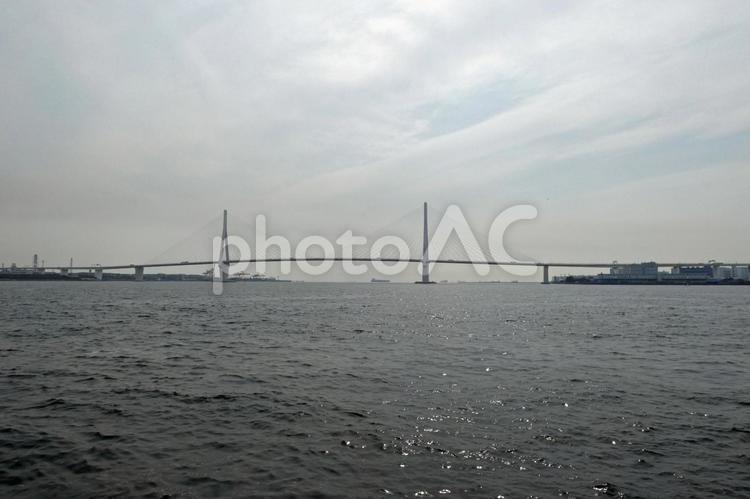 横浜　鶴見つばさ橋 横浜,橋,首都高の写真素材