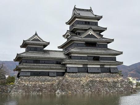 松本城 松本城,長野県,松本市の写真素材