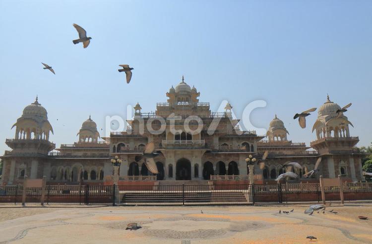 インド　ジャイプルの歴史的建造物　アルバートホール　博物館 城,パレス,博物館の写真素材