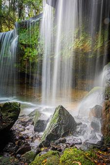 熊本県　鍋ヶ滝の風景 鍋ヶ滝,熊本,滝の写真素材