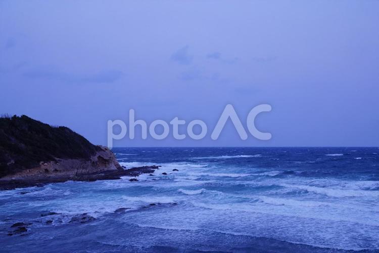 海辺の風景 夜明け,サンライズ,日の出の写真素材