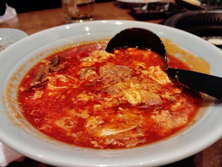 ユッケジャンスープの写真