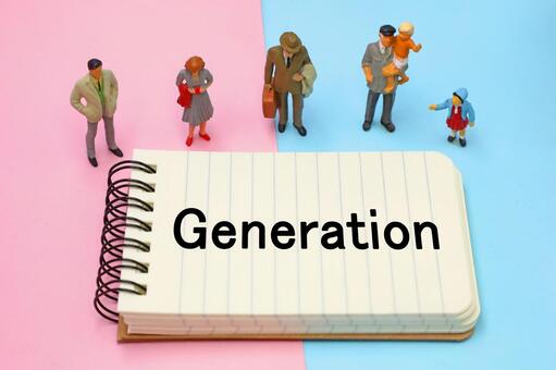 Generationの文字素材 generation,世代,ジェネレーションギャップの写真素材