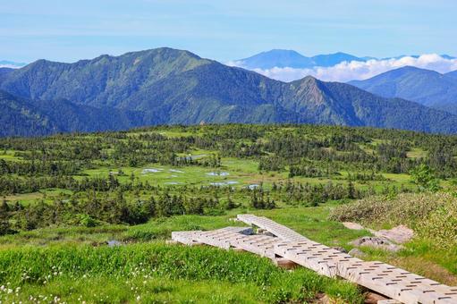 苗場山 苗場山 苗場山,新潟,日本百名山の写真素材