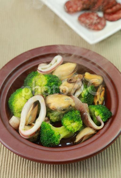 アヒージョ アヒージョ,タパス,スペイン料理の写真素材