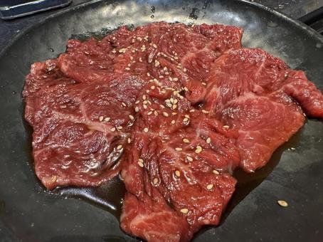 Photo, roast, beef loin, redhead, 