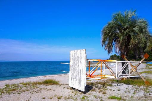 夏終わりの飛び込み台 海,ビーチ,晩夏の写真素材