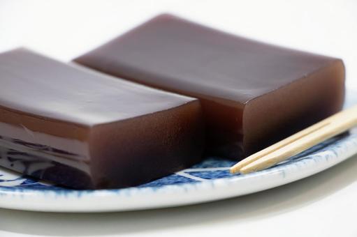 羊羹 羊羹 羊羹,ようかん,和菓子の写真素材