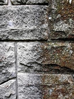 石の壁　テクスチャ　モノクロ 石,壁,テクスチャの写真素材