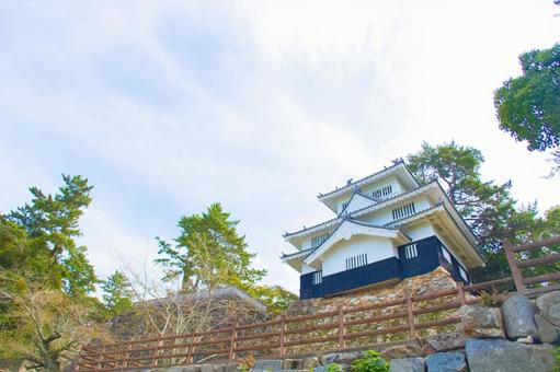 [愛知県]豊橋市今橋町の吉田城鉄櫓 吉田城鉄櫓,吉田城,秋の写真素材