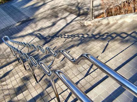 階段の手すり-1 階段の手すり-1 階段,手すり,金属の写真素材