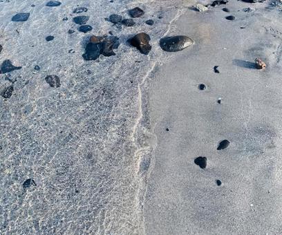 砂浜 砂浜 海,海水浴,砂の写真素材