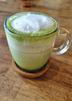 抹茶ラテ 抹茶ラテ,お茶,スイーツの写真素材