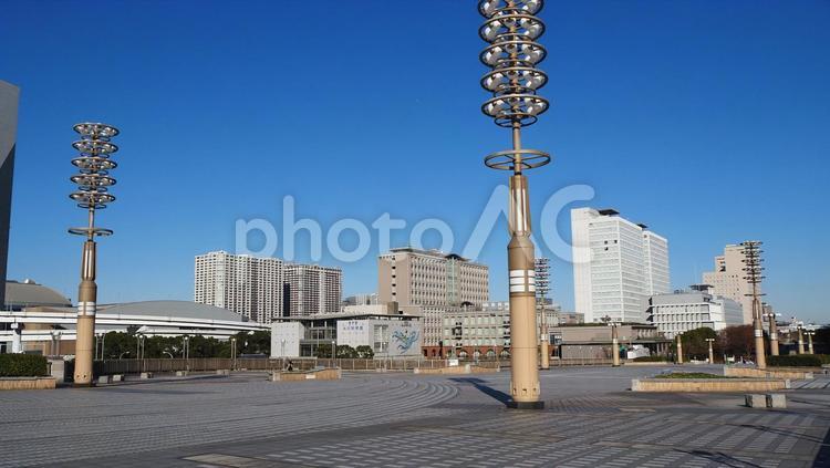 夢の大橋＆有明の街並み（東京都・お台場） 冬,夢の大橋,お台場の写真素材
