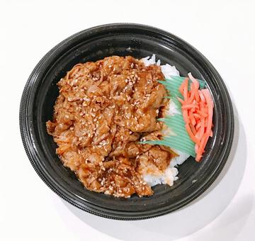 牛カルビ丼 牛カルビ丼 牛カルビ丼,牛カルビ,焼肉の写真素材