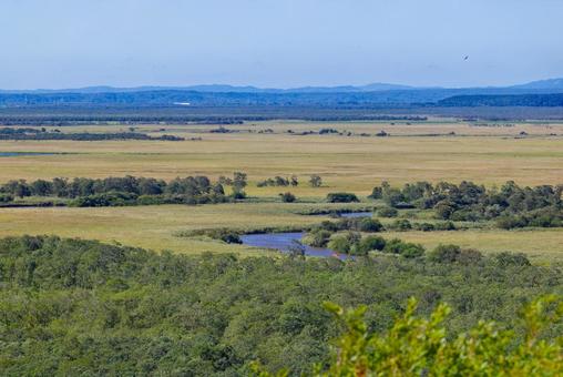 細岡展望台から見た釧路湿原 細岡展望台から見た釧路湿原の写真