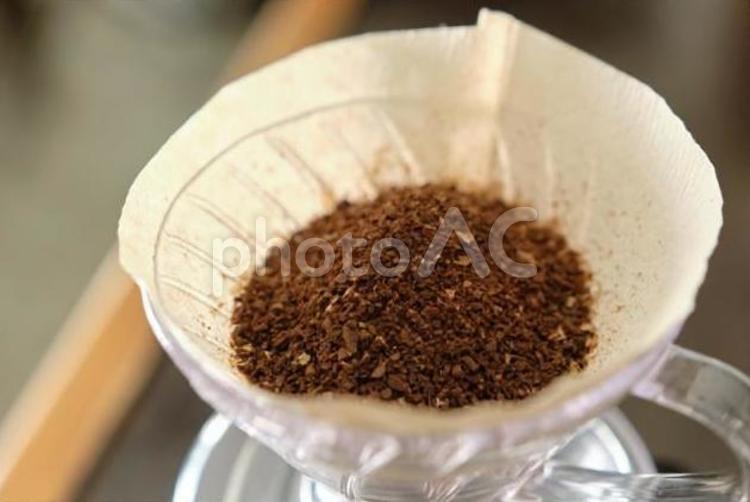 挽いたコーヒー豆のアップ コーヒー,粉末,淹れ方の写真素材