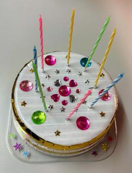 工作ケーキ ケーキ,プラスチック,工作の写真素材