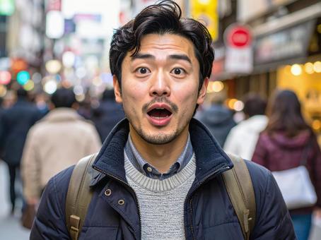 驚く 驚くの写真