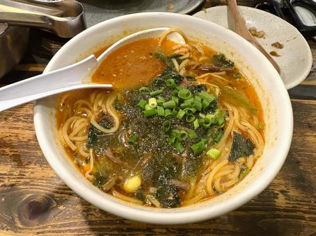 韓国風クッパラーメン 中華,クッパ,ピリ辛の写真素材