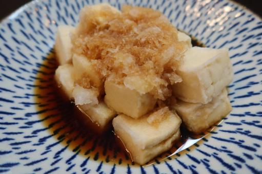 固めの揚げ出し豆腐 固めの揚げ出し豆腐 揚げ出し,豆腐,木綿の写真素材