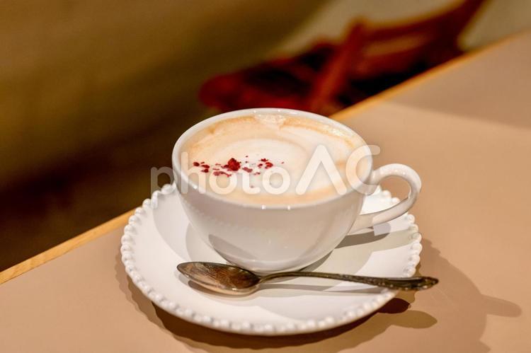 苺のロイヤルミルクティー ミルクティー,ストロベリー,カフェの写真素材