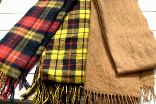 マフラー　白背景 マフラー,防寒,冬物の写真素材