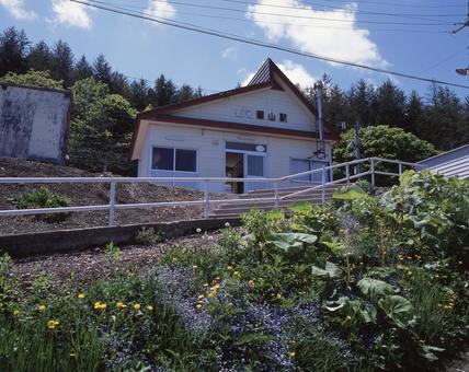 函館本線 銀山駅 銀山駅,函館本線,鉱山の写真素材