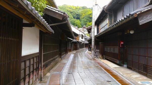 竹原の街並み02 広島県,竹原市,古い町並みの写真素材