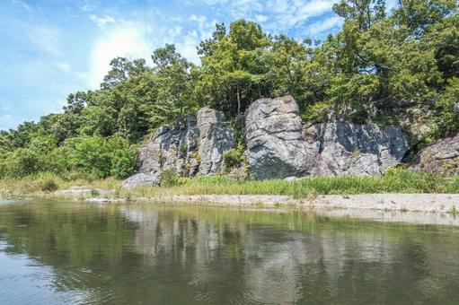 長瀞の風景 長瀞の風景 長瀞,荒川,河の写真素材