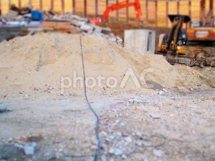 工事現場　イメージ 工事現場,建設現場,ショベルカーの写真素材