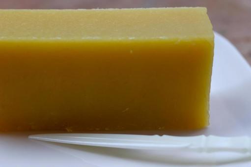 浅草のカフェの芋ようかん 芋ようかん,羊羹,和菓子の写真素材