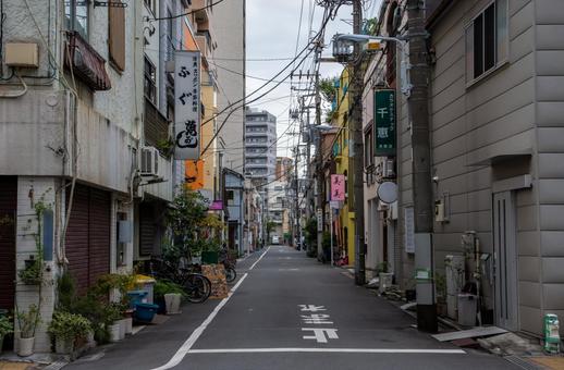 浅草の路地裏 浅草,路地裏,路地の写真素材