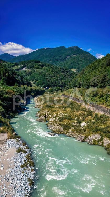 四国の絶景、大歩危峡を流れる吉野川 大歩危峡,吉野川,川の写真素材
