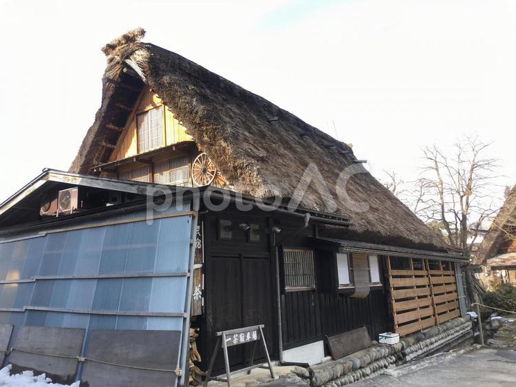 白川郷 合掌造り風景 白川郷,白川村,合掌造りの写真素材