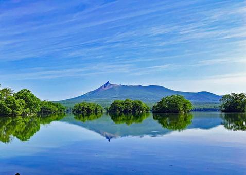 北海道 大沼公園 北海道 大沼公園 大沼公園,大沼,大沼国定公園の写真素材