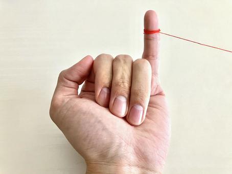 運命の赤い糸 赤い,縁,運命の写真素材