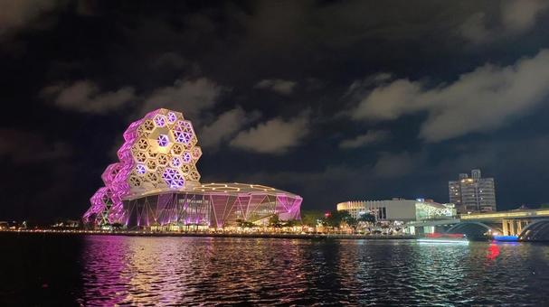 高雄湾の夜景 高雄湾の夜景 台湾,歴史,海外旅行の写真素材