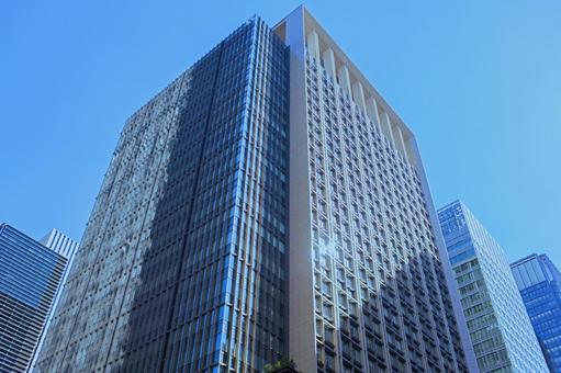 高層ビル オフィス街 高層ビル オフィス街 ビル,ビジネス,仕事の写真素材