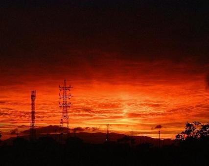 夕焼け 夕焼けの写真