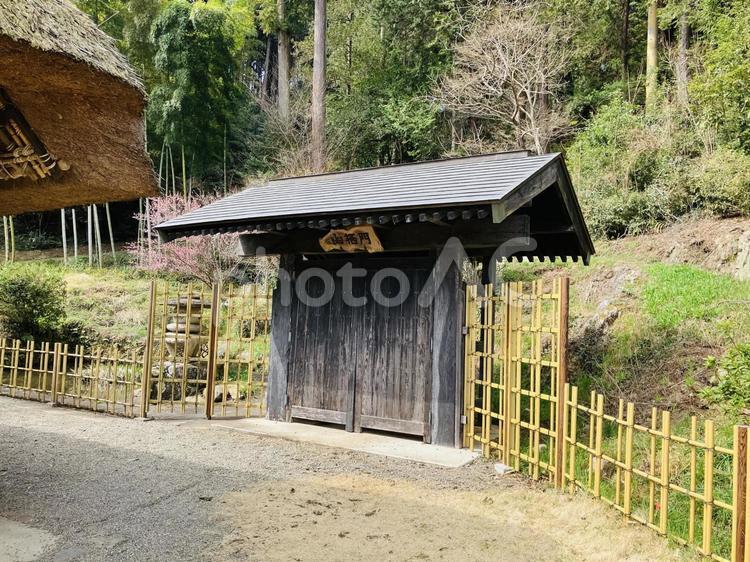 高麗神社　高麗家住宅　幽栖門 高麗神社,埼玉県日高市,神社の写真素材